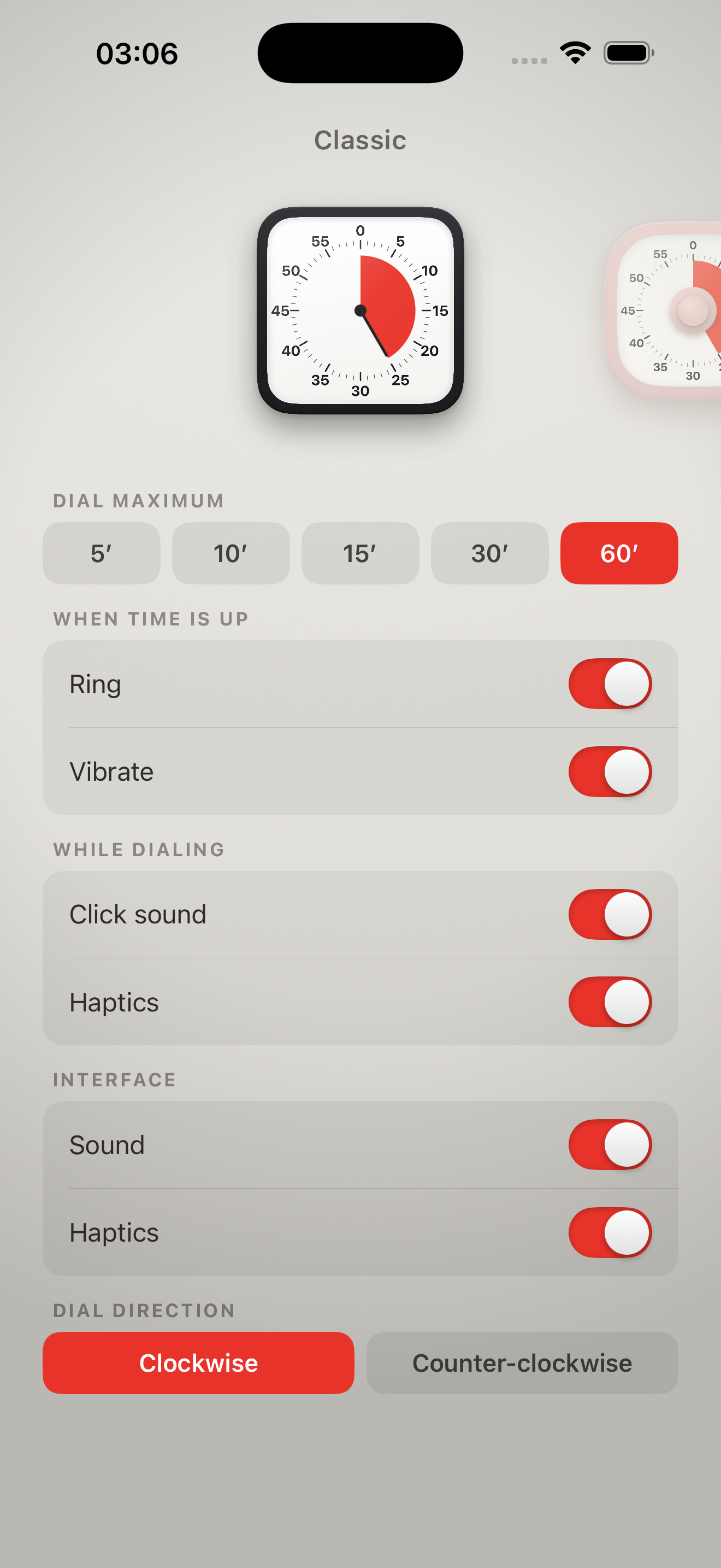 Settings